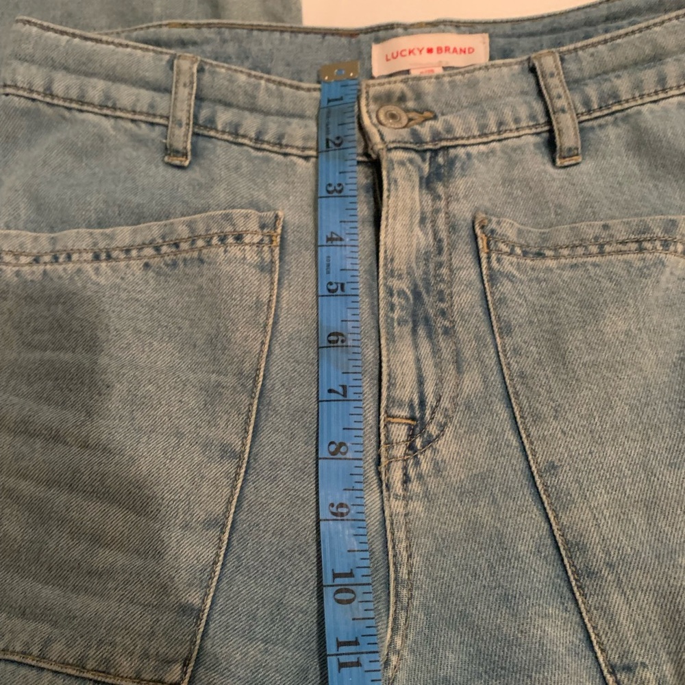 Lucky brand high rise wide leg crop jeans - Picture 5 of 9